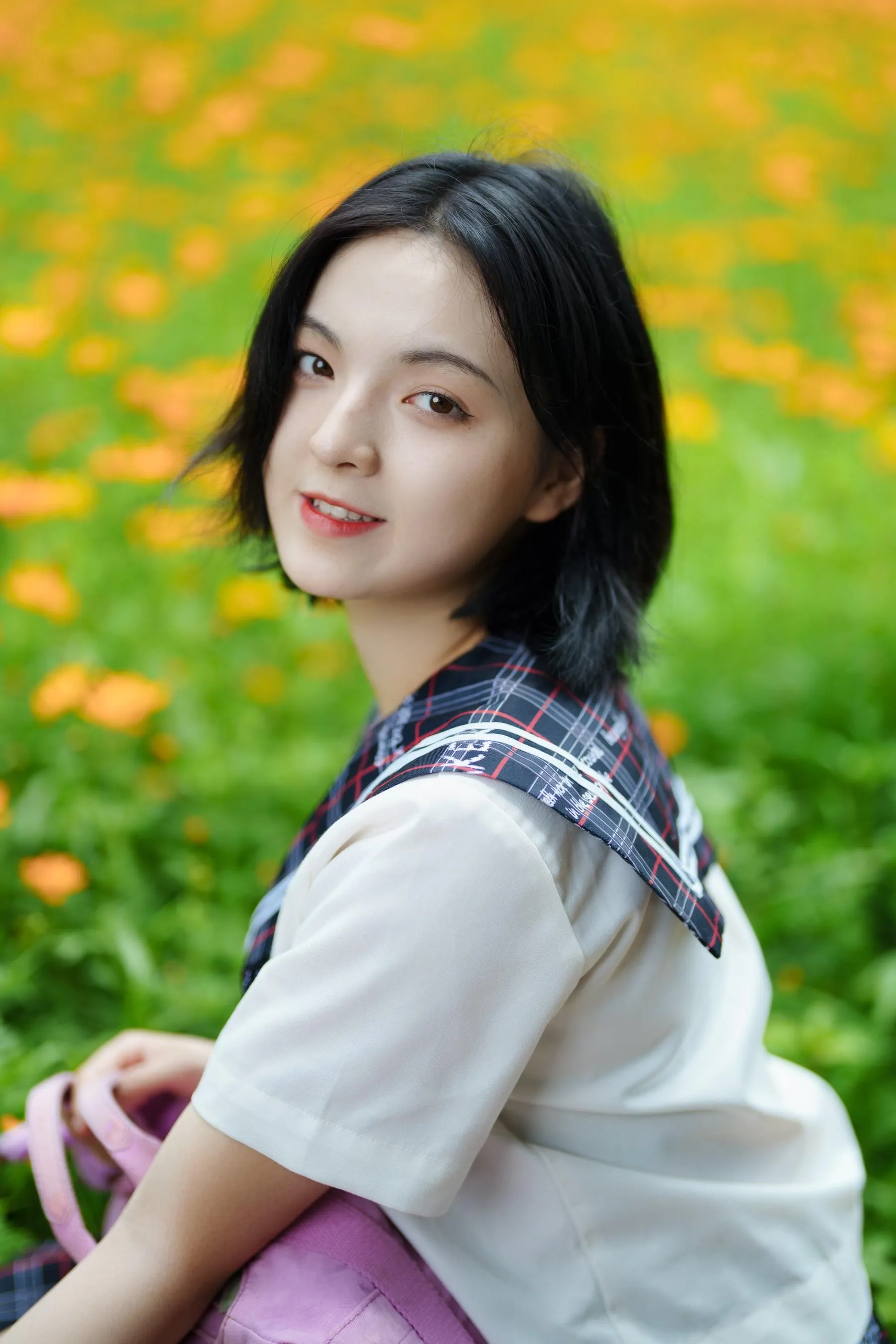 [YITUYU艺图语]2021.11.12 花田里的JK少女 dudu [51P]插图3